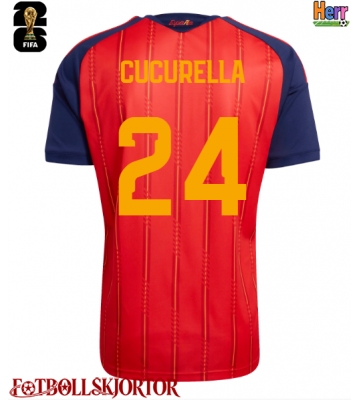 Spanien Marc Cucurella #24 Hemmatröja VM 2026 Kortärmad